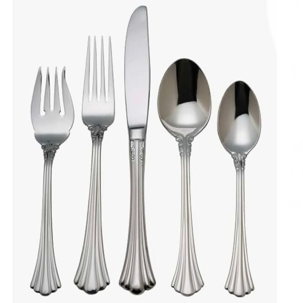 Reed & Barton 1800 Flatware 5 Piece Place Setting 18/10 Stainless Steel New
